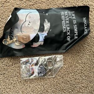 MNGARISTA Keychain Set with Cat Design